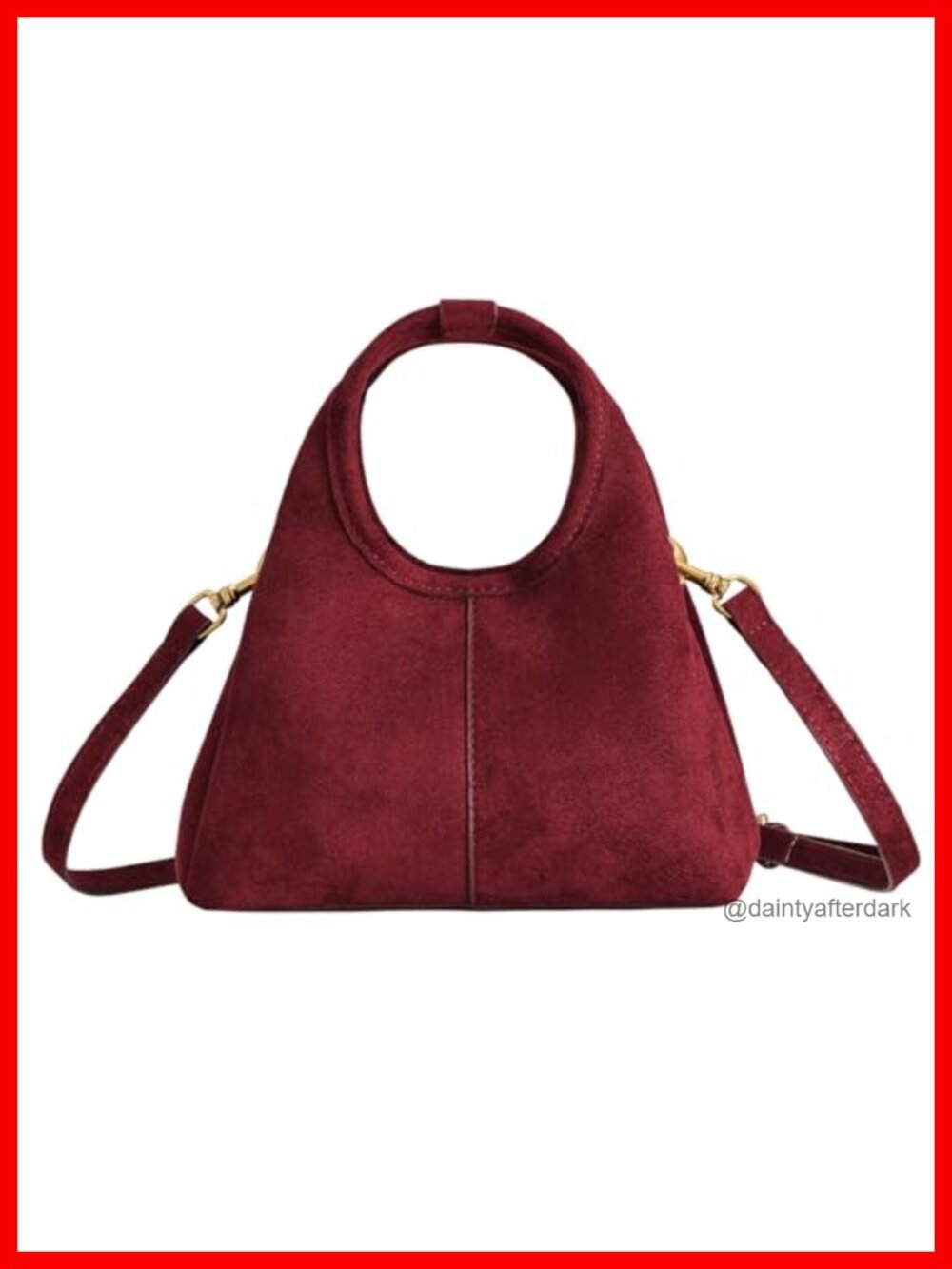 Faux Suede Satchel Top Handle Handbag Small Crossbody Purse for Women